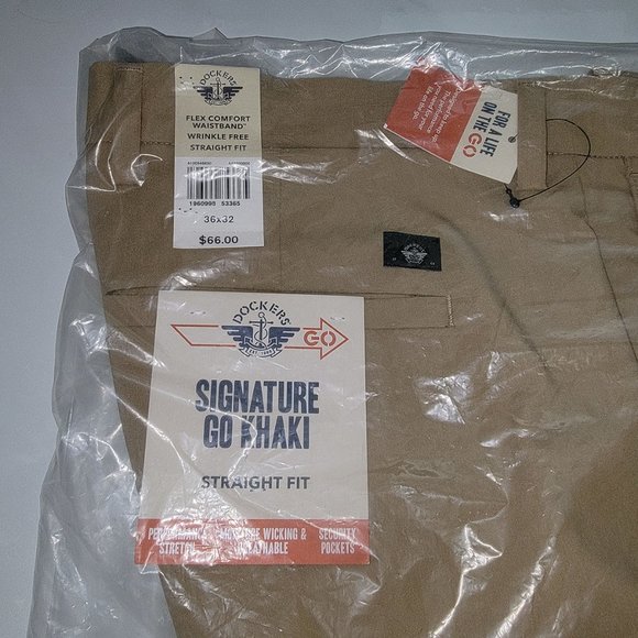 Dockers Men's Signature Comfort Waistband Pants Size 36W x 32L Harvest Gold - Picture 9 of 12